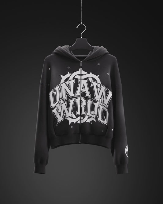 Black "Unaw Wrld" Hoodie